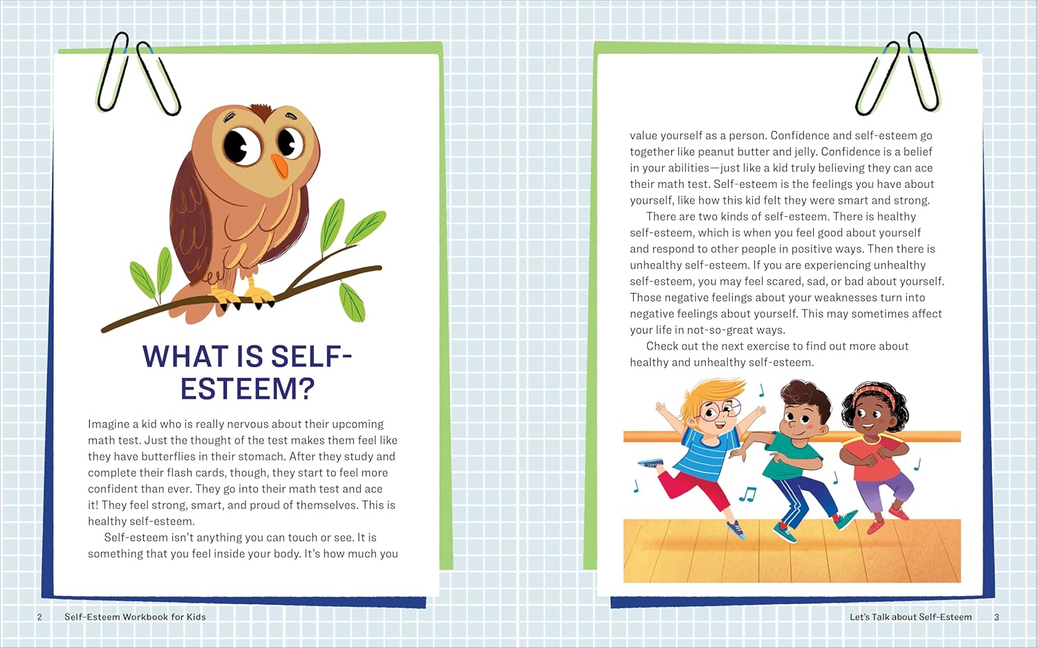 Self-Esteem Workbook for Kids: 40 Fun Activities to Feel Great about Yourself (Health and Wellness Workbooks for Kids)